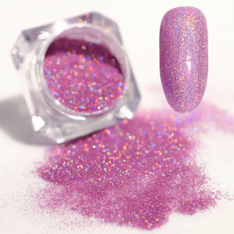 

12boxes/set Holographic Glitter Laser Chrome Nail Glitter Powder Pigment for DIY Nails, 12 colors