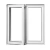 PVDF coating surface best finished aluminum window with double glazing design