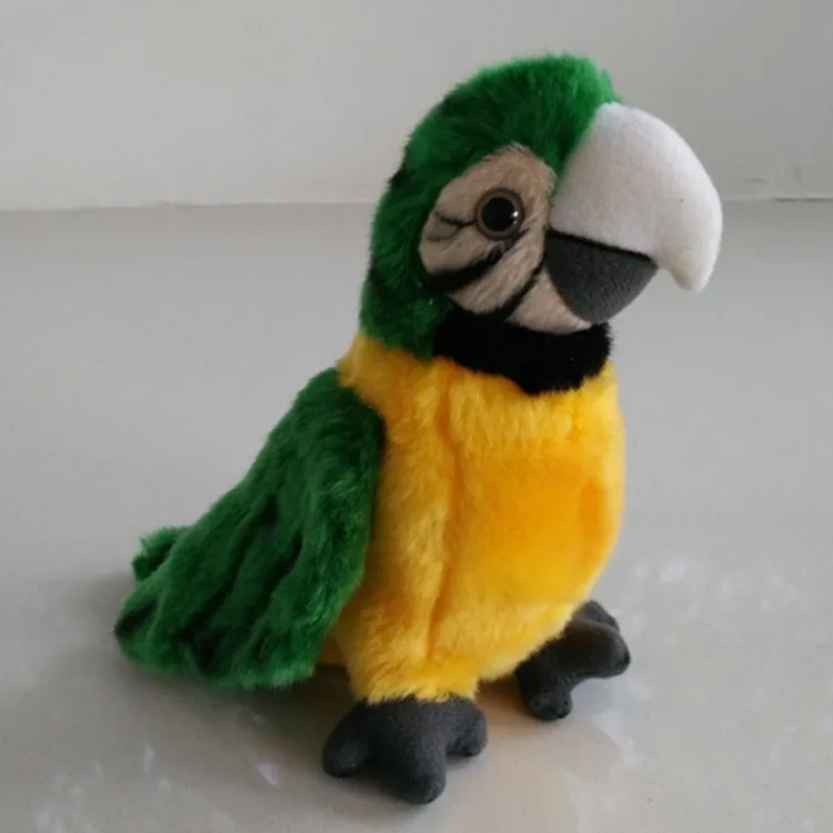 talking parrot plush toy