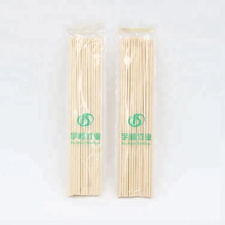 
Yushun Natural Bamboo and Wooden BBQ Skewer Bamboo Sticks Moso Bamboo Skewer for Barbecue NL-S Skewer Sticks 