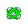 391.0800A.01 hot sale small nylon Fluent double track plastic wheel green shelf rack system conveyor roller