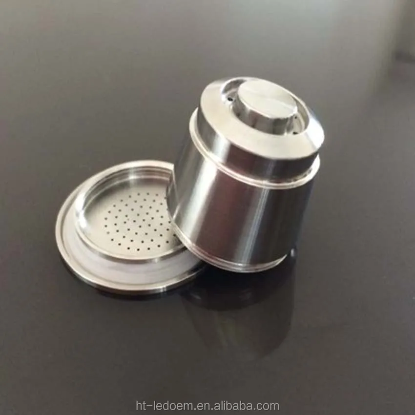 

Customized stainless steel coffee refillable capsule/pods