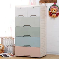 

Cloth Storage Wardrobe Large Waterproof Cabinet Baby Drawer Plastic Kid Cupboard