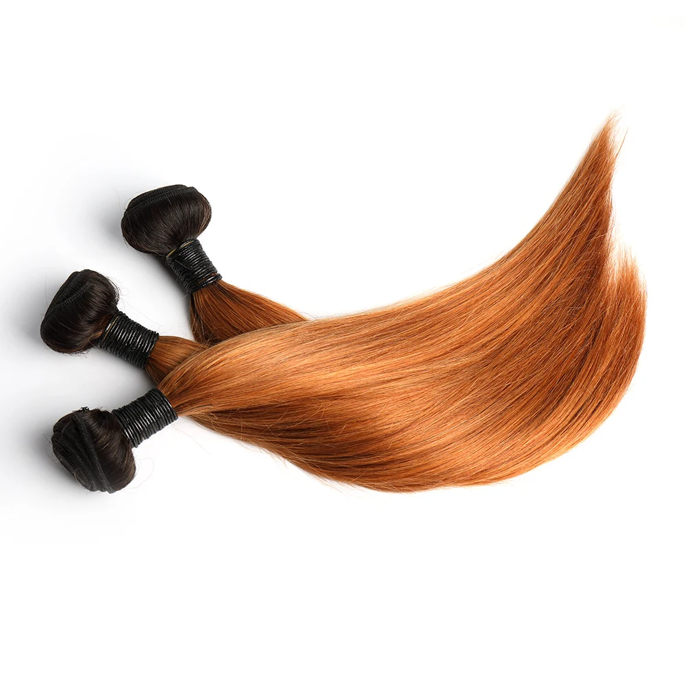 

Emerald T1B/30 Color 3 in 1 Straight Hair weave remy virgin human brazilian hair, N/a