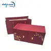 Professional produce hot sale delicate graceful rectangle red double layer magnet drawer color printing cake paper gift box