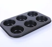 

Wholesale Hot Sell Eco-Friendly Bakeware 6 Cavity Cupcake Baking Pan