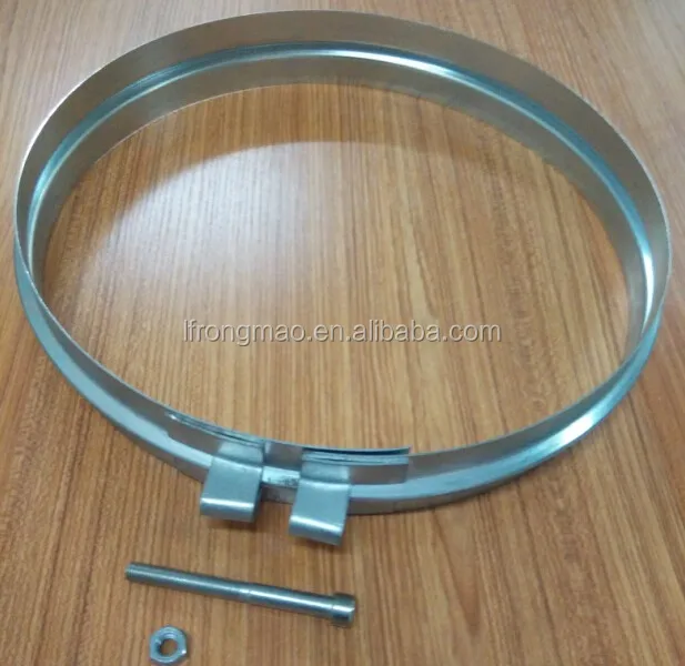 Quick Release Rapid Lock Duct Ring Clamp 80-600mm OEM Dust Collection Pipe  Fittings