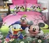 Kids Cartoon Single Size Luxury 3pc Duvet Cover ,character Comforter 3d bedding set.