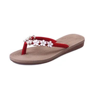 red cheap sandals