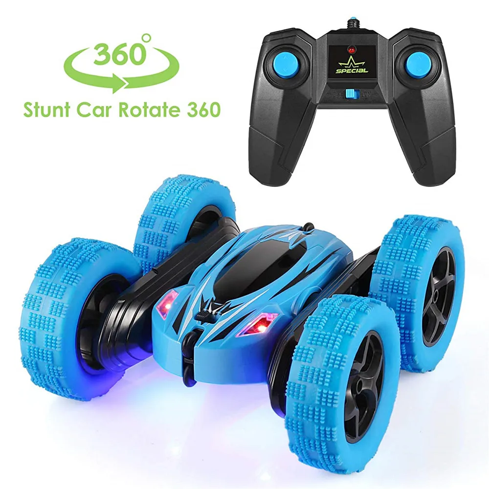 2019 New Arrival JJRC D828 1:24 Stunt Twist Arm RC Racing Car Rotatable Flashing 3D Flip Truck W/Light VS JJRC H23 Gifts for Ki
