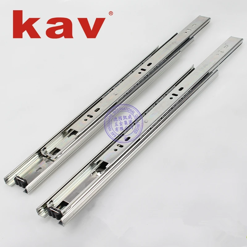 zinc plated wood drawer glides cold rolled steel side mounted ball bearing slide