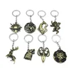 Wholesale Movie Jeweley Stark Family Lion Wolf Dragon Deer Lannister Targaryen Keychain Metal Alloy Game Of Thrones Key Rings