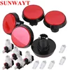 5 Colors LED Light Lamp DC12V 60MM Emergency Big Round Arcade Video Game Player led Push Button micro switch