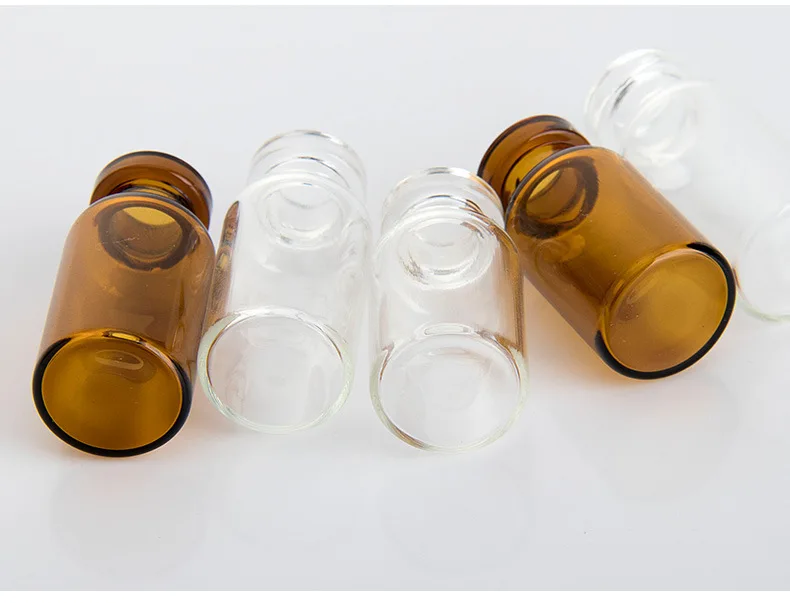 10ml clear amber empty flip top pharmacy sterile hplc injection tubular glass vials for steroid