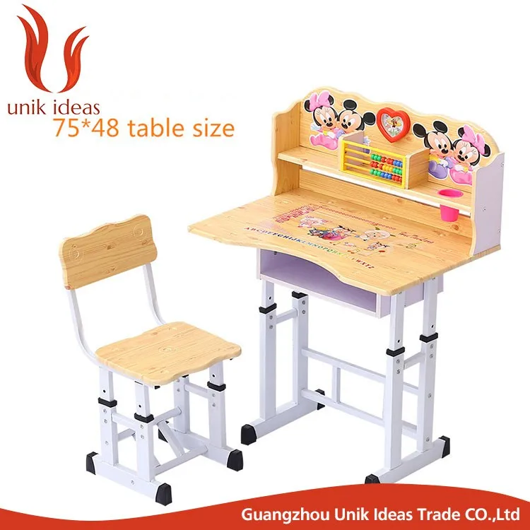 child  table and  desk chair