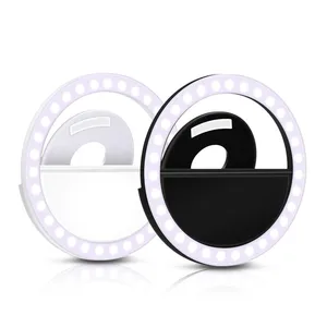 Clip On 36 LED Ring Light Mobile Phones