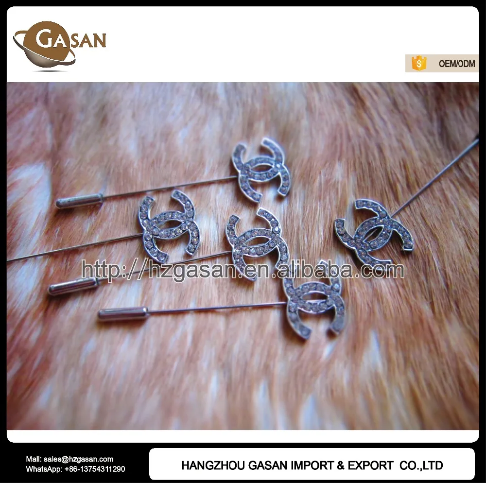 

Wholesale High Quality Rhinestone Muslim Stick Hijab Pins, White