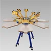 Hot sell manual textile used 6 color 6 station screen printing machine printer