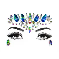 

Adhesive Face jewels Gems Temporary Tattoo Face Jewels Festival Party Body Gems Rhinestone Flash Tattoos Stickers