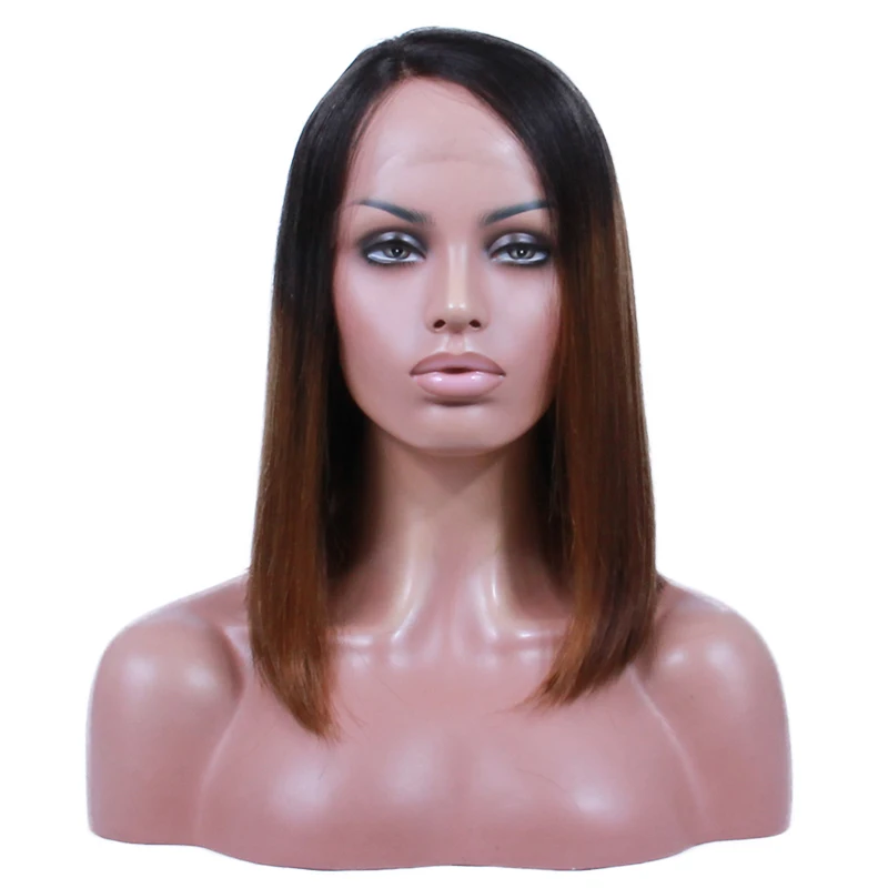 

Part Collection Ombre Colored Human Hair Lace Front Wig, T1b/30#