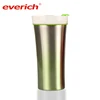 Everich Custom Size and Color Ceramic Coffee Mug with Cover Push Lid Cup Sets