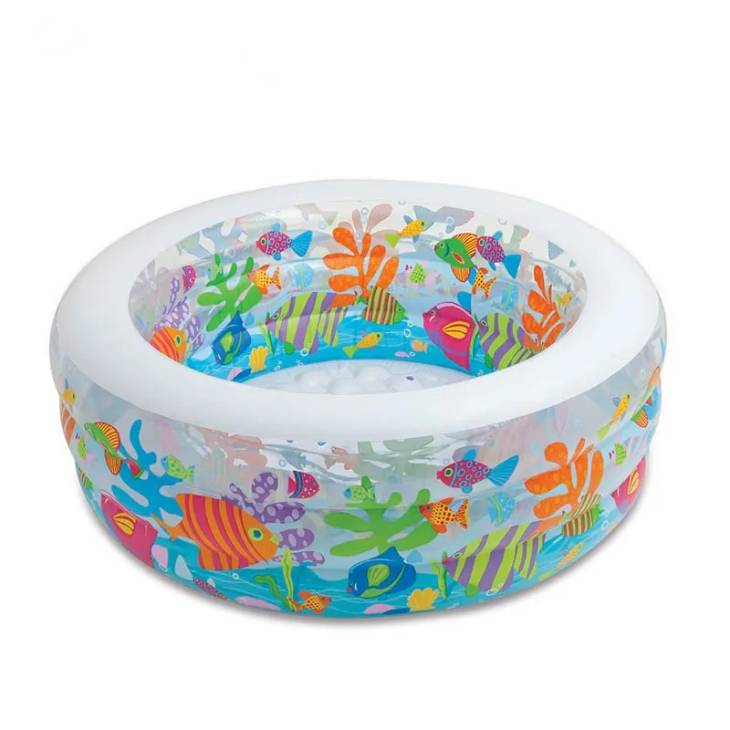 

Intex 58480 Inflatable Aquarium Swimming Pool, Blue