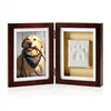 Keepsake Frame for Dog, Cat or Other Pet Photos and Paw Wall or DeskHolds