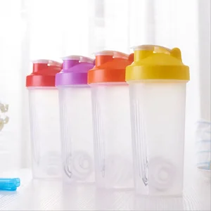 Image of Ronya 600ML / 400ml gym BPA free PP plastic protein bottle shakers protein shaker
