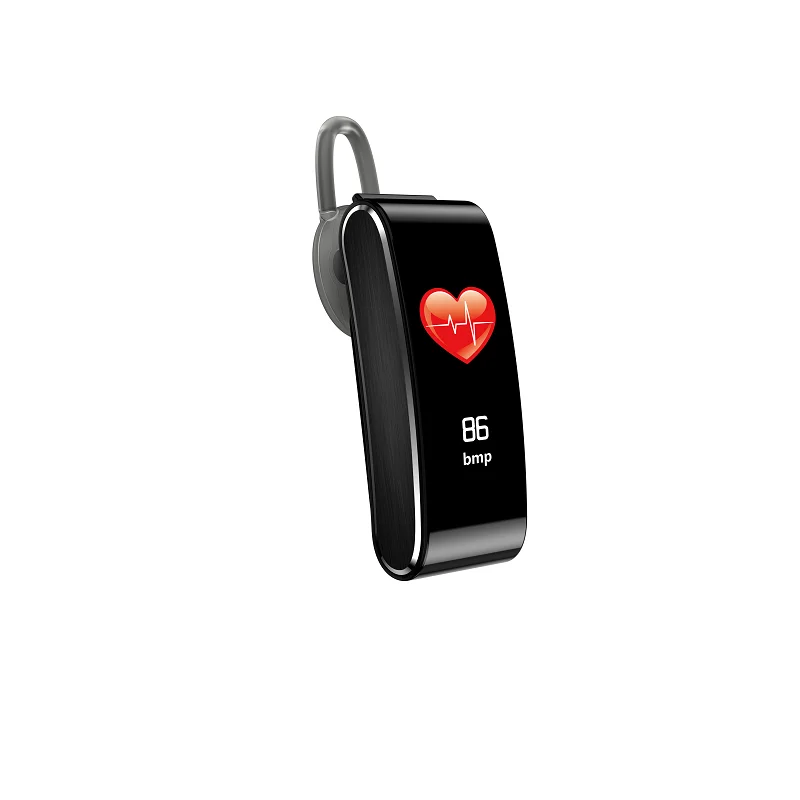 

Waterproof wireless earphone 2 in 1Smart Watch, Black