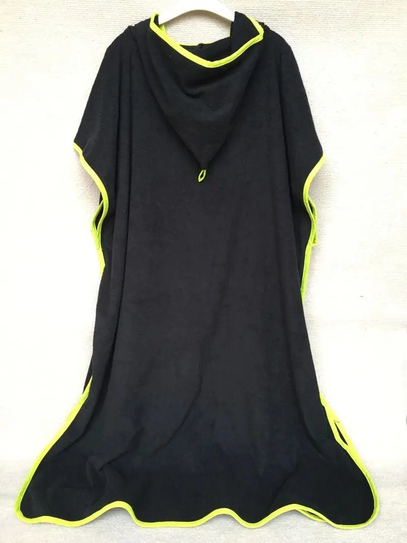 Hot Sale Ecofriendly 100 Cotton Fashion Beach Hooded Towel Ponchos