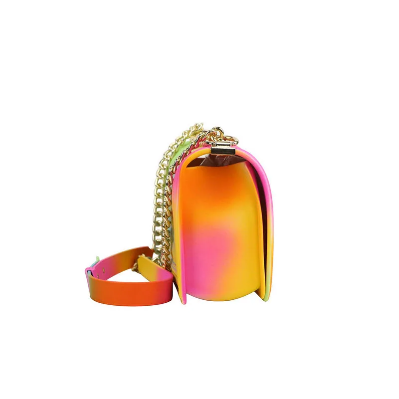 
Maidudu stylish lady fashion Jelly slides One-Shoulder Bag shoulder bag two tones color pvc jelly bag handbags MOQ3 