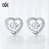 Dance Stone Design Micro Pave Earring Stud 925 High Quality For Girls