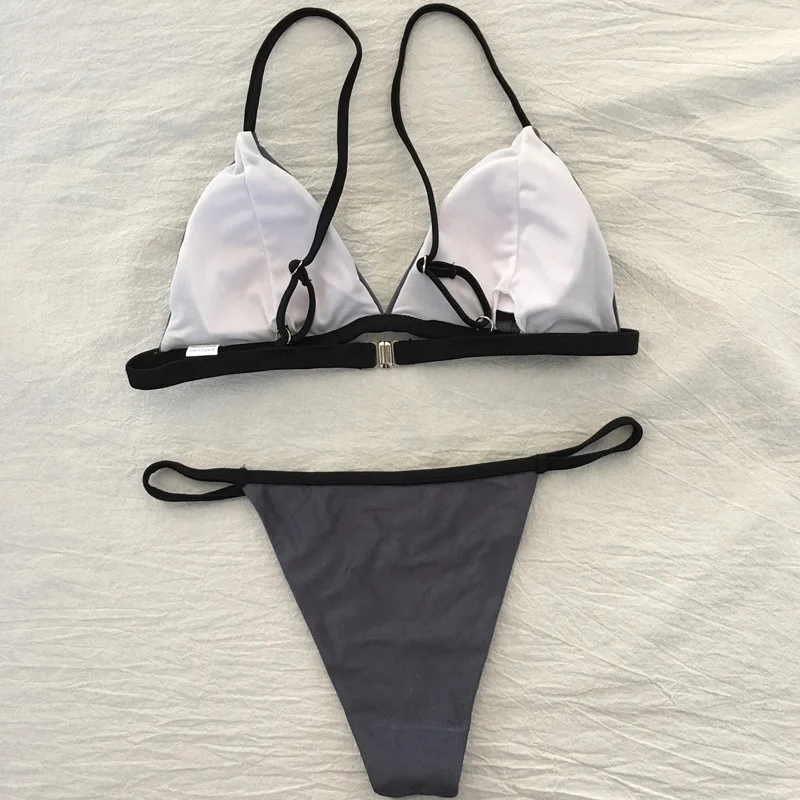 Sling Gray Two-piece Split Swimsuit Extreme Bikini - Buy Extreme Bikini ...