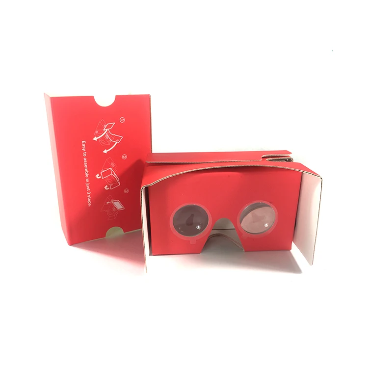 
Wholesale Custom Printed vr2.0 google cardboard vr google cardboard 3d vr 3d goggles Low Moq High Quality 