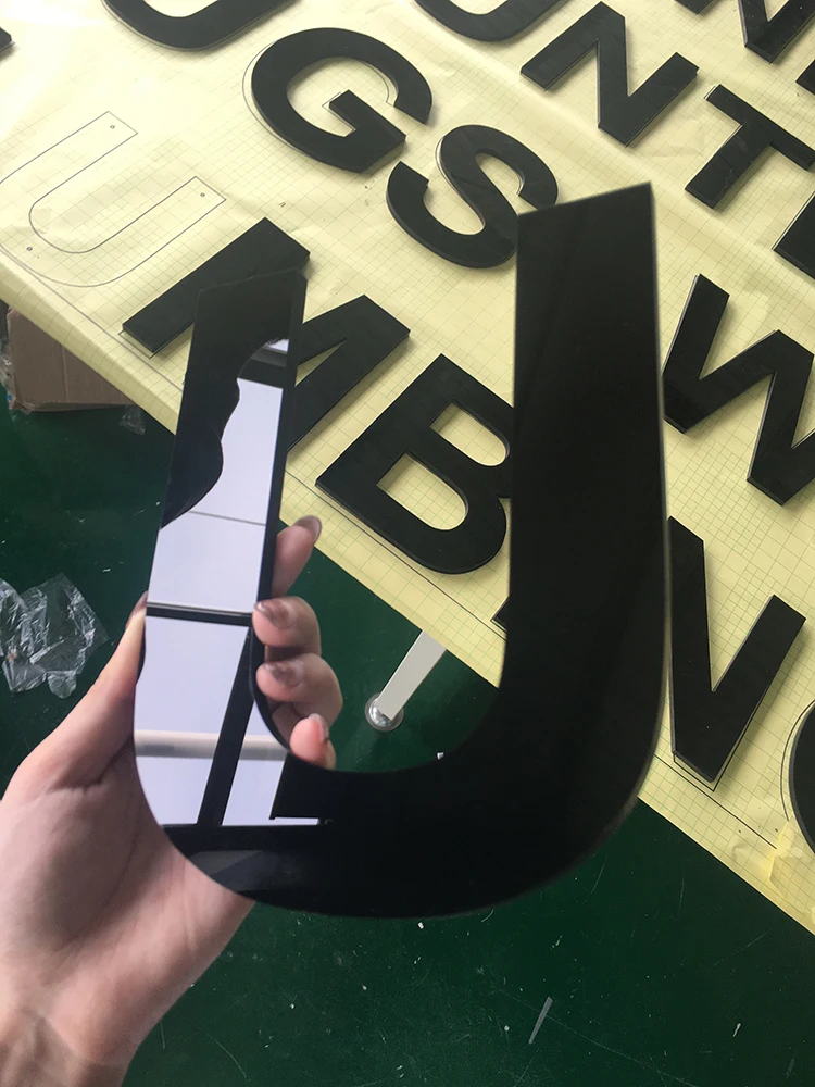 Indoor Acrylic Plastic Laser Cutting Lettering Alphabet Letter Custom