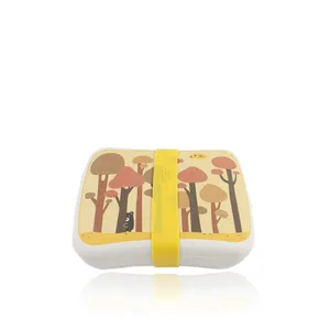 Image of Biodegradable Bamboo fiber food grade lunch box