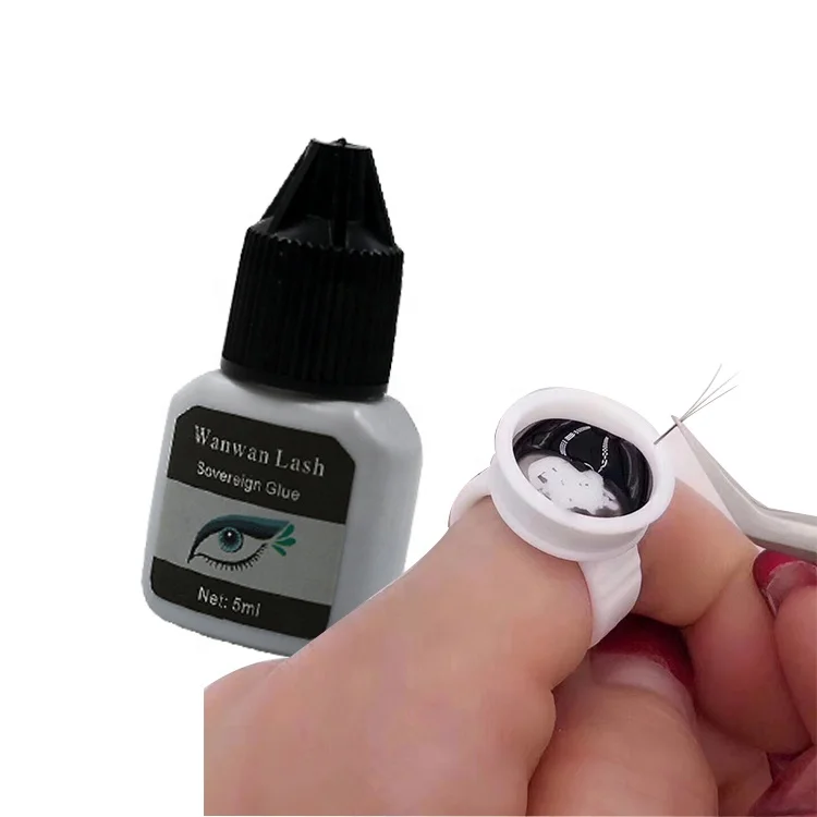
5ml custom best latex free false lash adhesive container vendor lady black eyelash glue wholesale bulk 