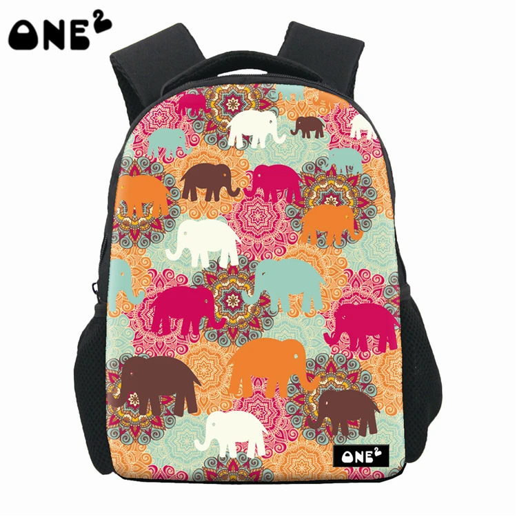 

ONE2 Design fancy colorful elephant school bag backpack for children kids students, Customized