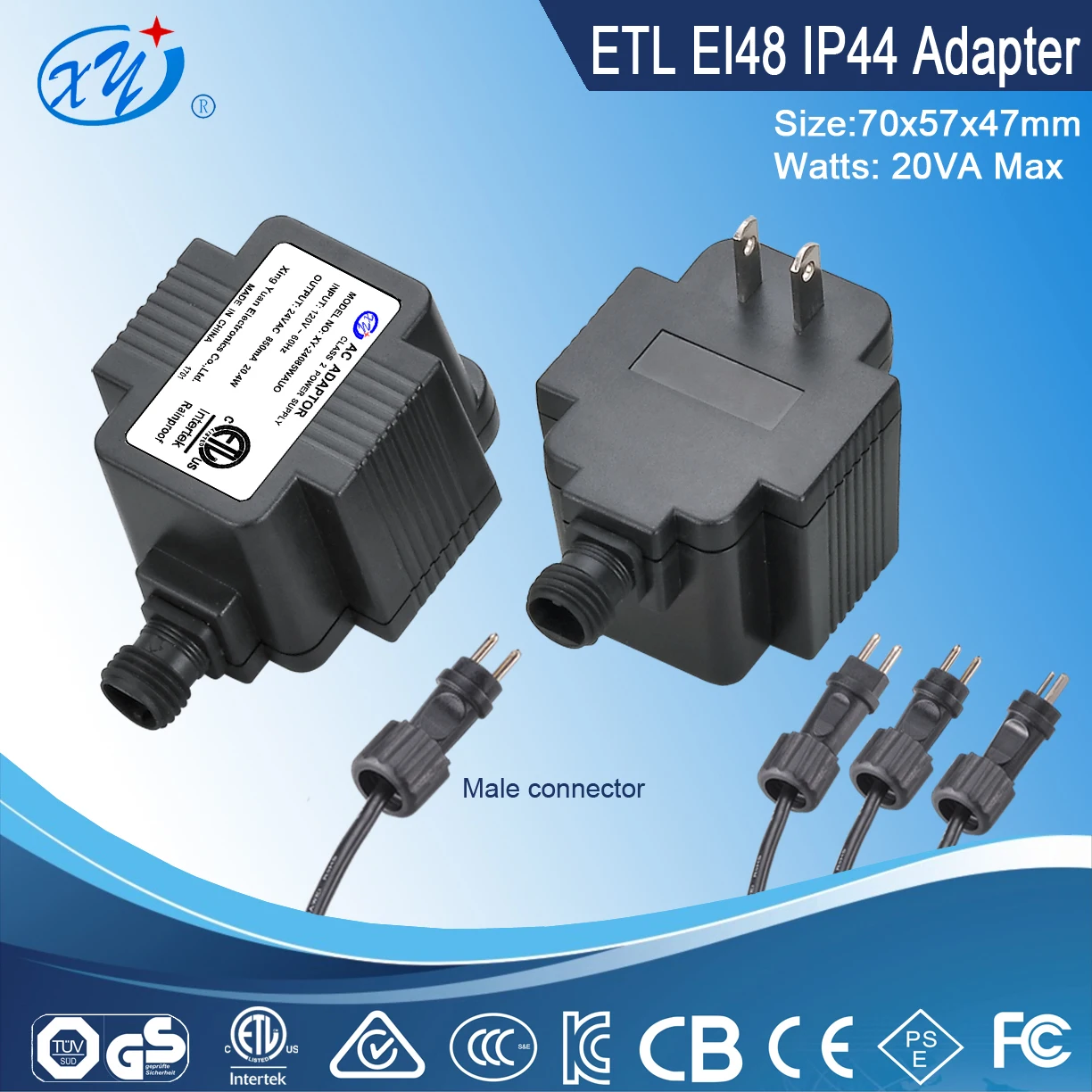 Etl Approved Ip44 Rainproof 24v Ac Ac Led Christmas Tree Light