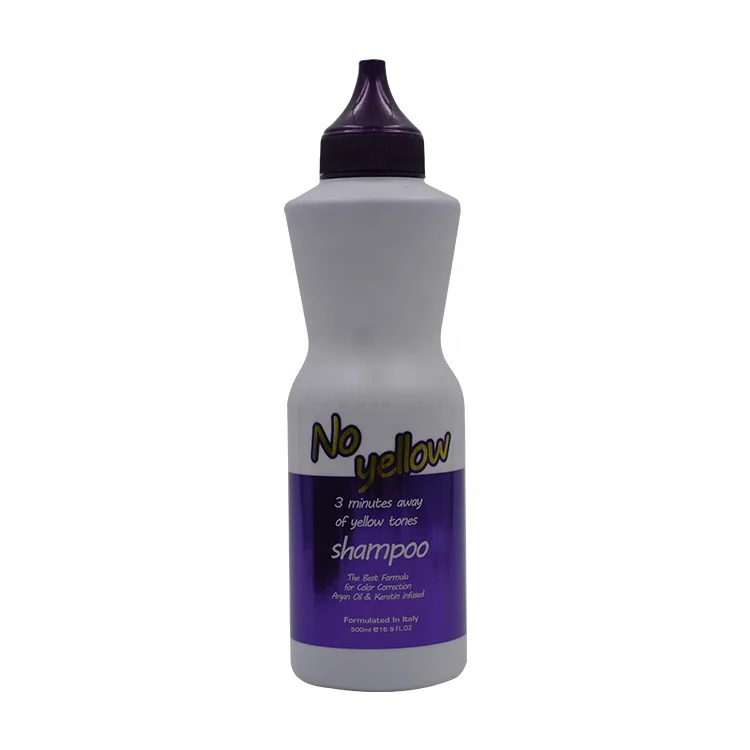 

Wholesale Private Label Yellow Tone Remover Long Lasting No Yellow Shampoo Purple Shampoo 500ml Silver Shampoo