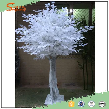 Artificial White Birch Tree Leaves Decorative Tree Branch Wedding