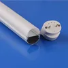 led lamp housing with T8 led tube lighting accessories and half plastic diffused cover