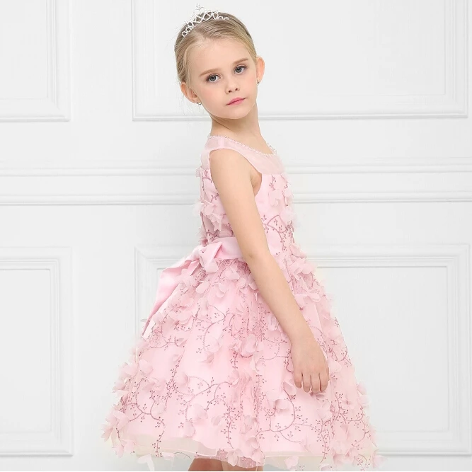 2016 Summer Flower Girl font b Dresses b font Romantic Chiffon font b Fancy b font