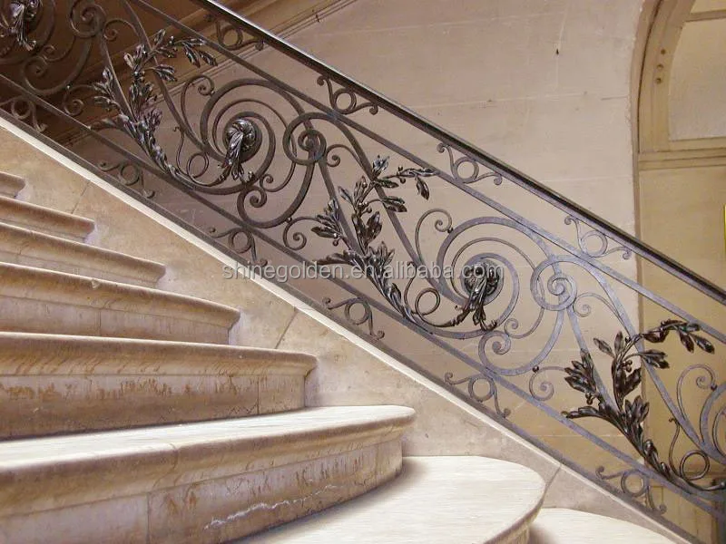 Outdoor Stair Handrails Composite Wrought Iron Hand Railings Outdoor Stair Handrails Composite