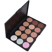 

Cosmetics makeup OEM low MOQ contour and highlighting 15 color concealer palette