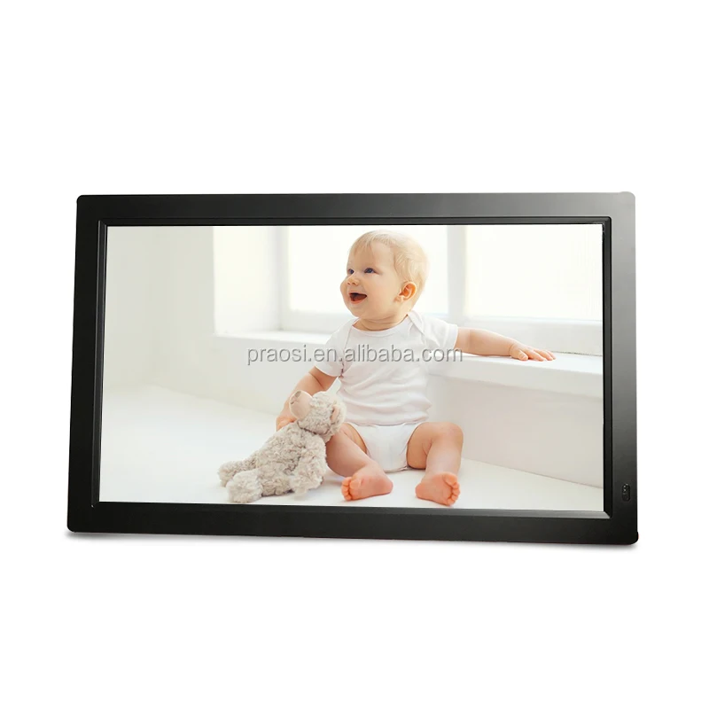 

Large Size Loop Video Frame Usb Sd Card Lcd Advertising Player 19/18.5 Digital Photo Frame Wall Mounted For Advertising, Black/white 19 inch digital photo frame