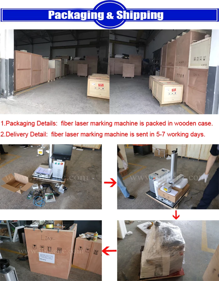 High performance 20W 30W 50W portable mini fiber laser marking machine