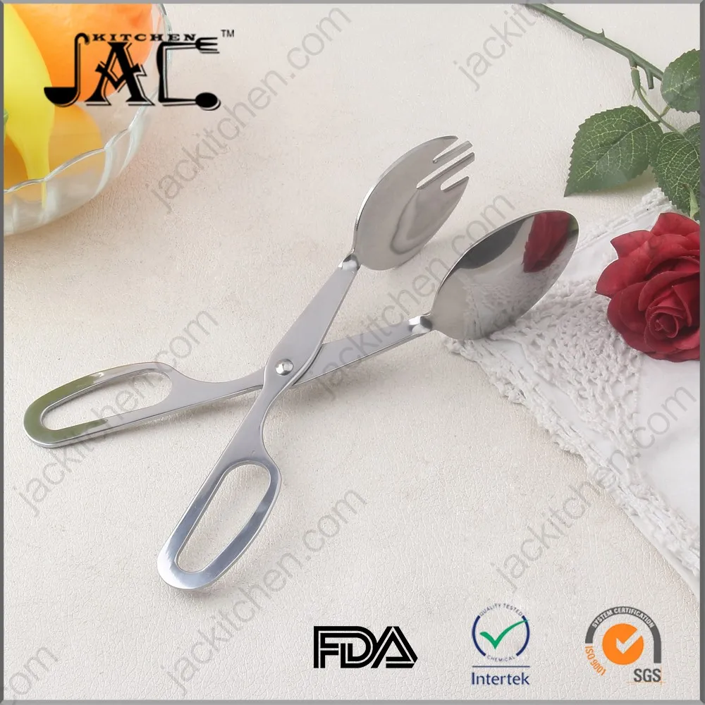 Good Quality Stainless Steel Grade Metal Food Tong for Salad