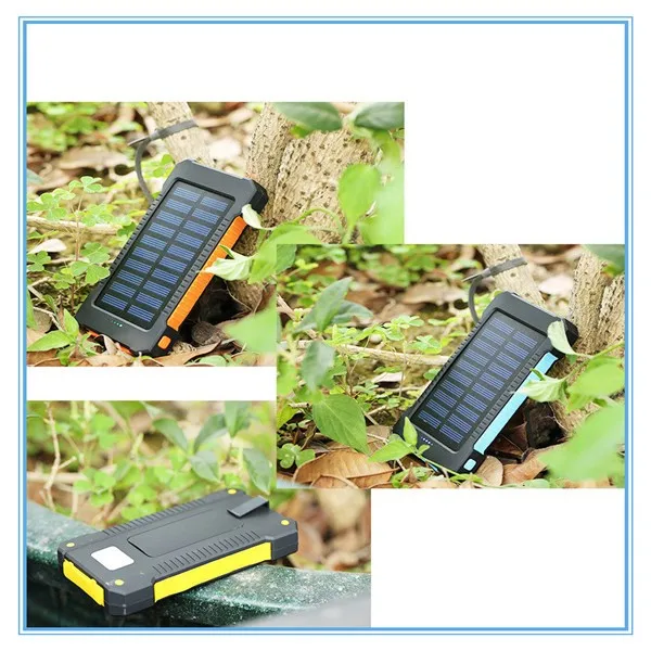 Travel Solar Power Bank 20000mAh Portable Waterproof Mobile Phone External Battery Charger - ANKUX.COM