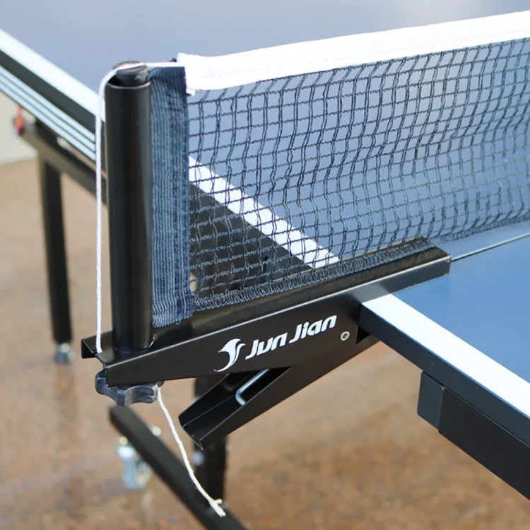 Mesa de Ping Pong Dobrável com Rede – Cor Azul – Aço e MDF – 152.5